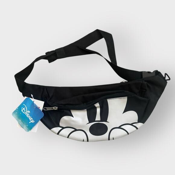 Disney Handbags - NEW Disney Mickey Mouse Double Pocket Fanny Waist Pack, Black
